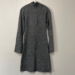 Nice black and white warm sweater dress. Size medium